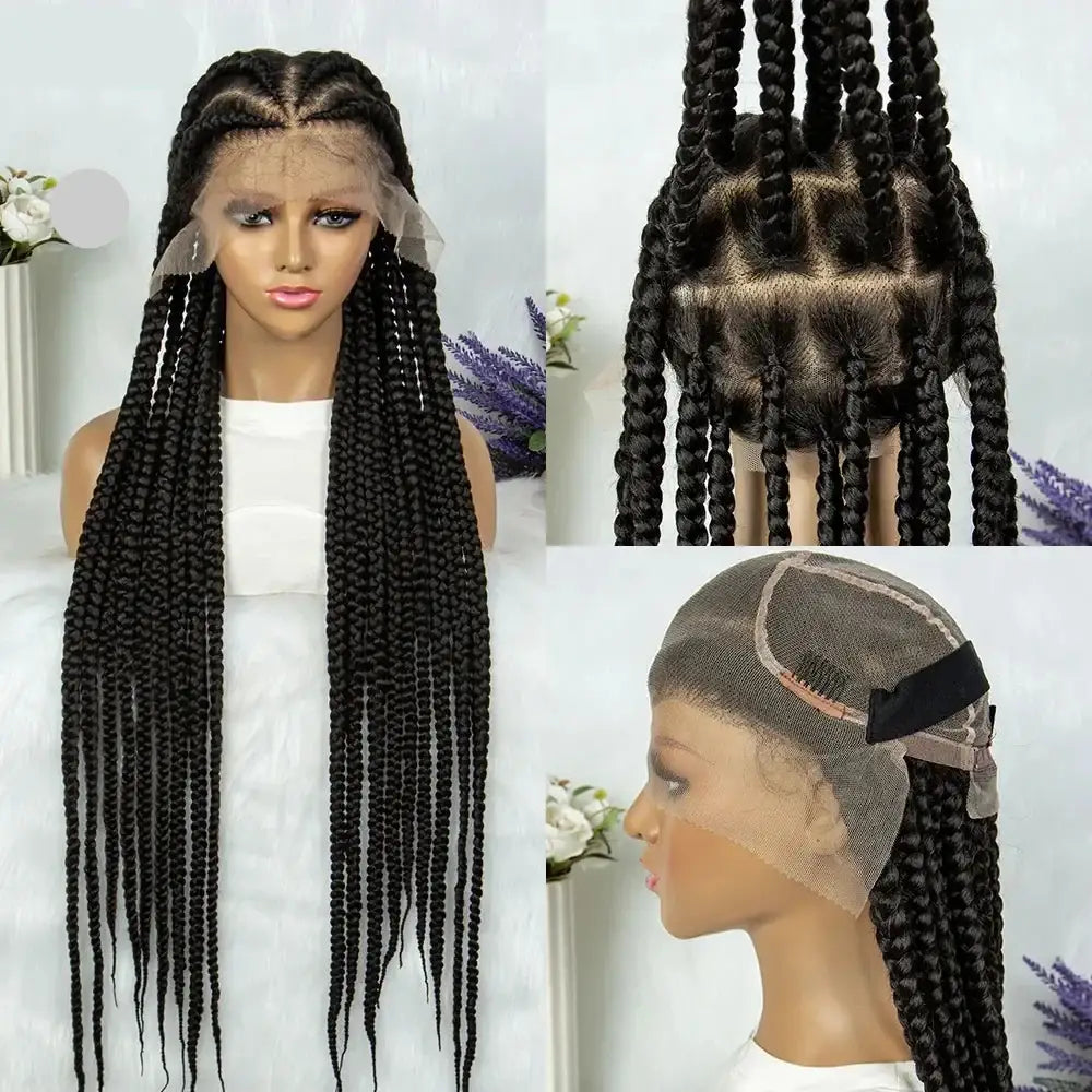 Stunning Lace Braided Wigs to Elevate Your Look and Embrace Beauty - 1B / 38inches