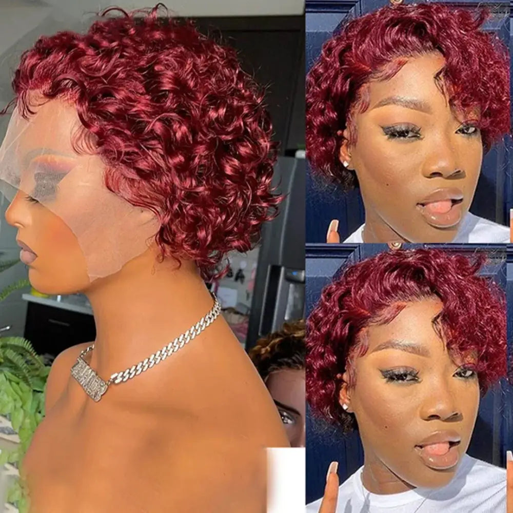 Stunning New Arrivals in Lace Wig: Pixie Cut 99J Collection