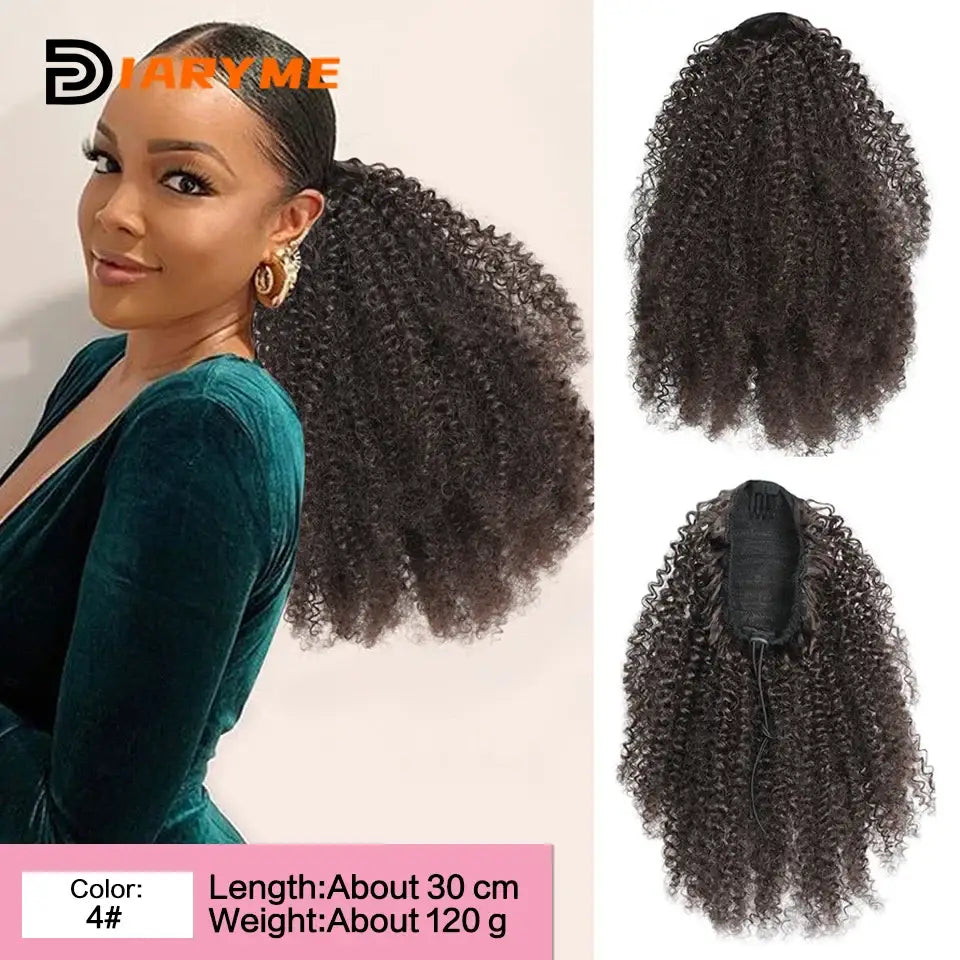 Stylish Hair Accessories for Kinky Curly and Short Afro Kinky Looks - 1B/30HL