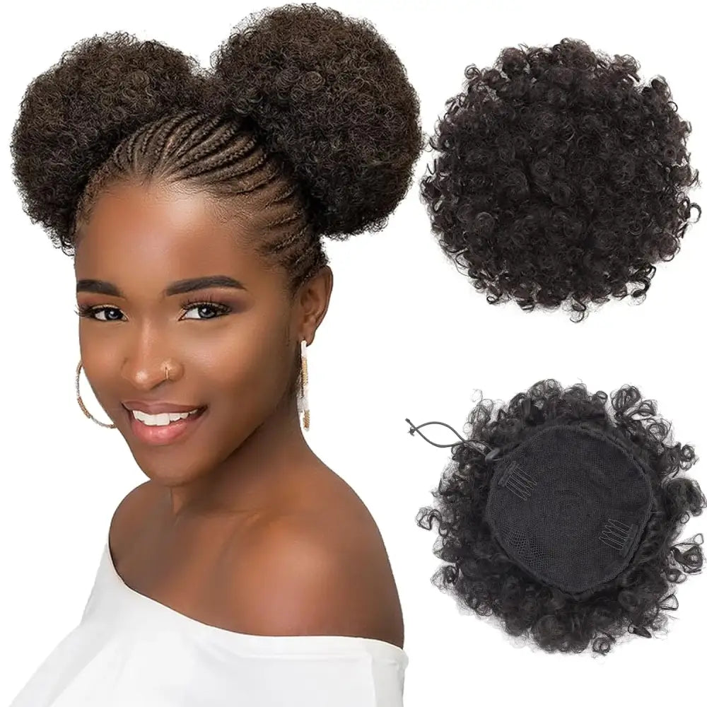 Stylish Synthetic Afro Puff Accessories for Every Occasion at Queenafro - 6inch-4 / Medium / 1pc