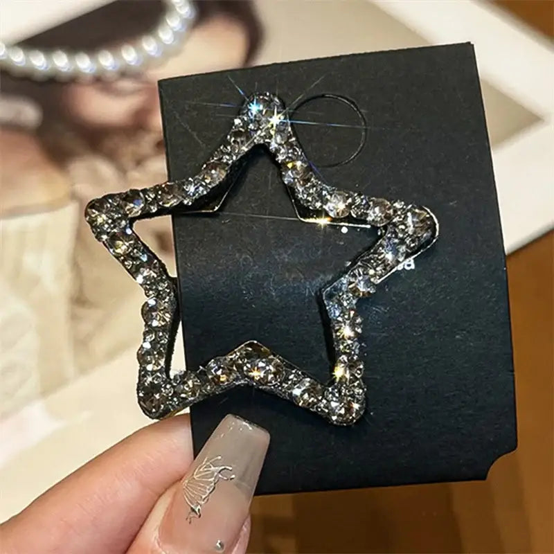 Transform Your Hair with Rhinestone Star Wave Clips and Care Products - 2