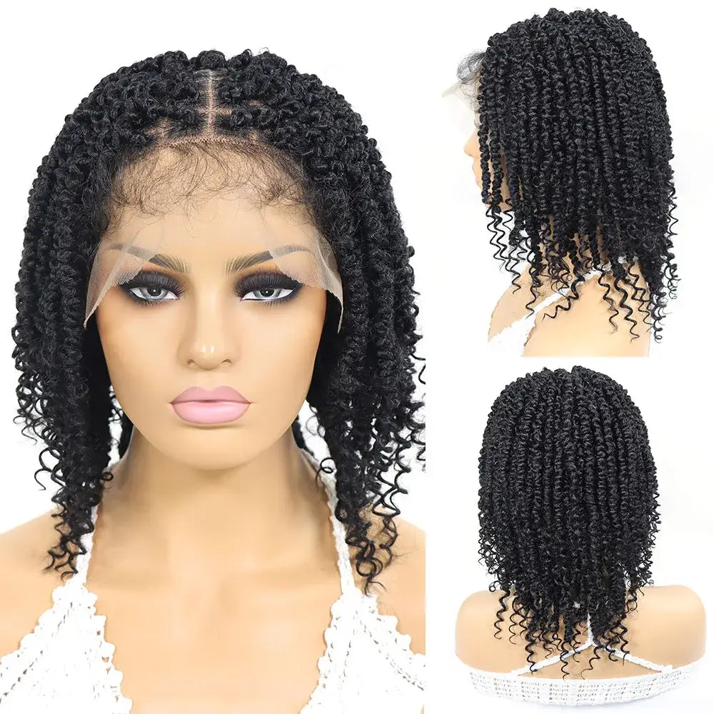 Transform Your Look with Passion Twist Braided Wigs and New Arrivals - 1B / 12INCHES / Lace Front | 150%