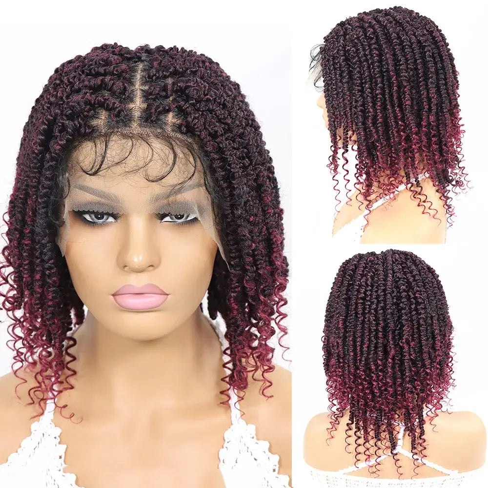 Transform Your Look with Passion Twist Braided Wigs and New Arrivals - TBUG / 12INCHES / Lace Front | 150%