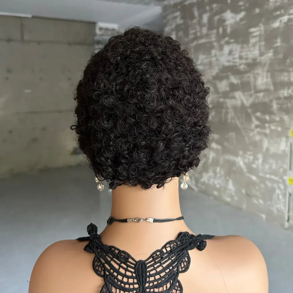 Trendy Kinky Curly Brown Pixie Wigs for a Unique Look