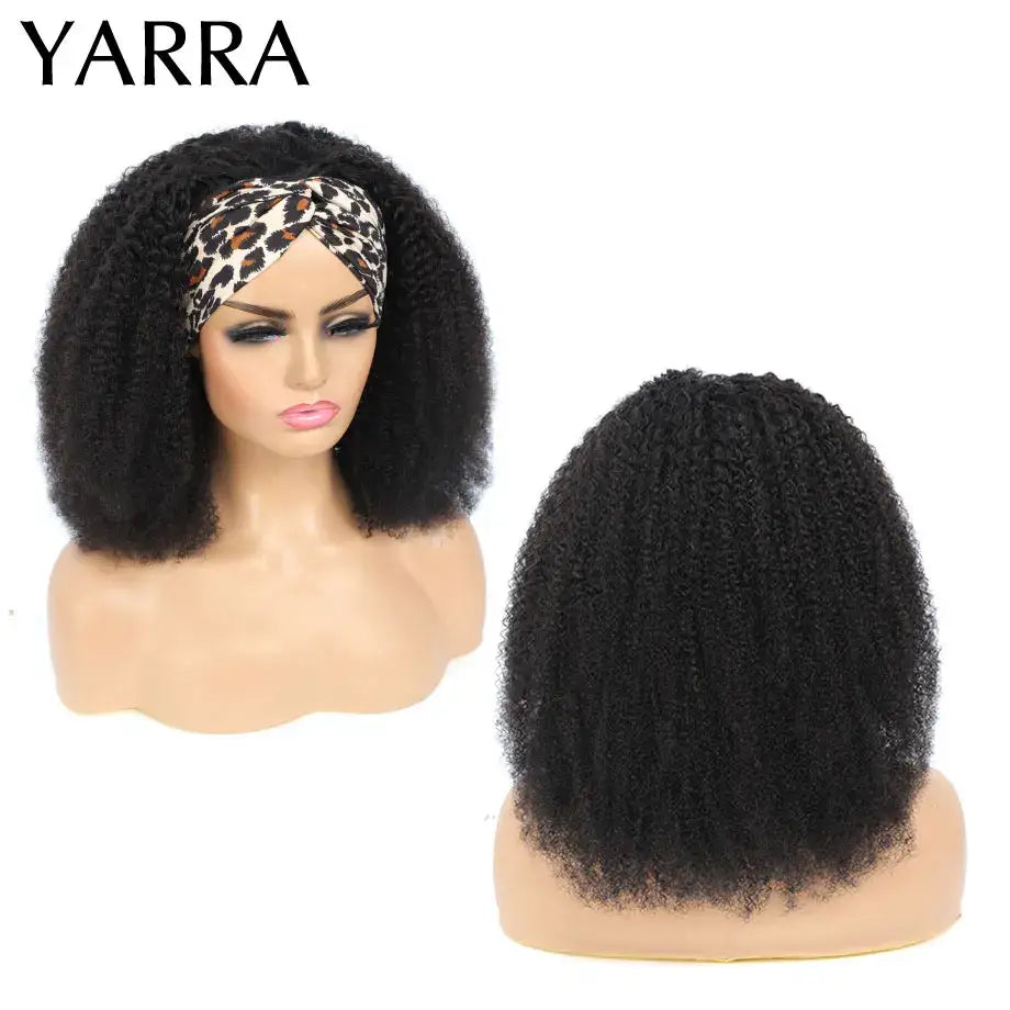 Trendy Kinky Curly Headband Wig for Effortless Style Changes