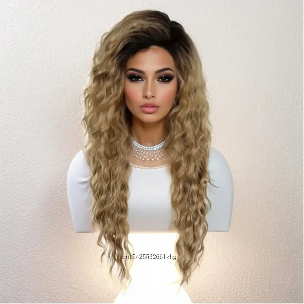 Trendy Long Blonde Curly Wigs for a Fresh Fashion Statement - #16