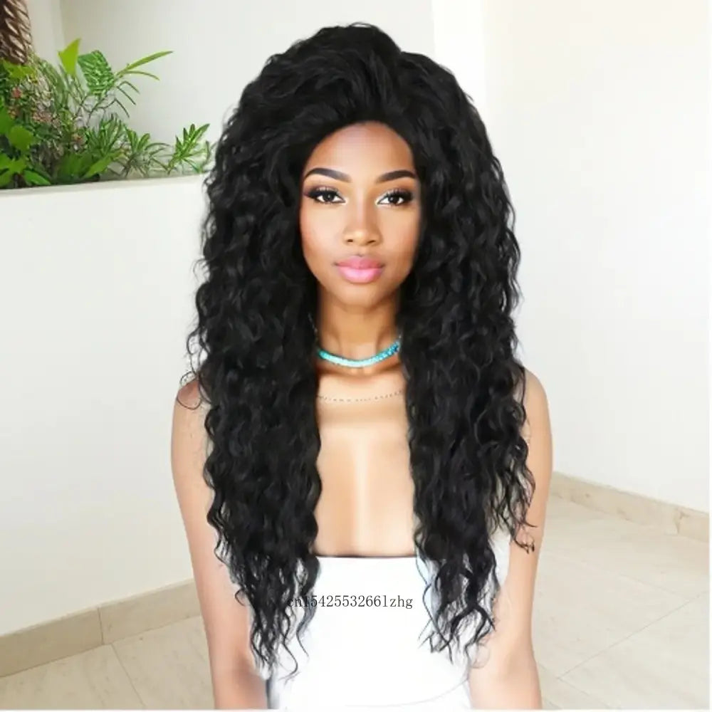 Trendy Long Blonde Curly Wigs for a Fresh Fashion Statement - #1B