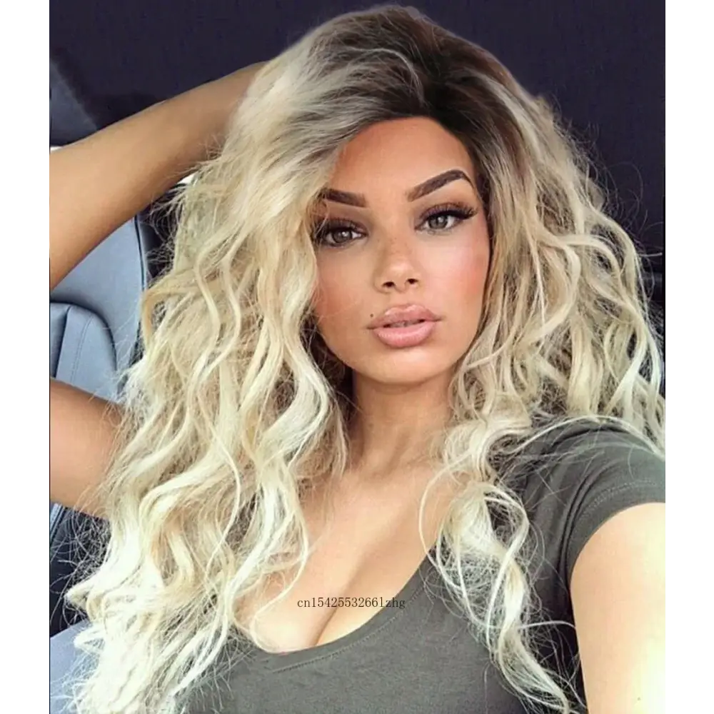 Trendy Long Blonde Curly Wigs for a Fresh Fashion Statement - #4