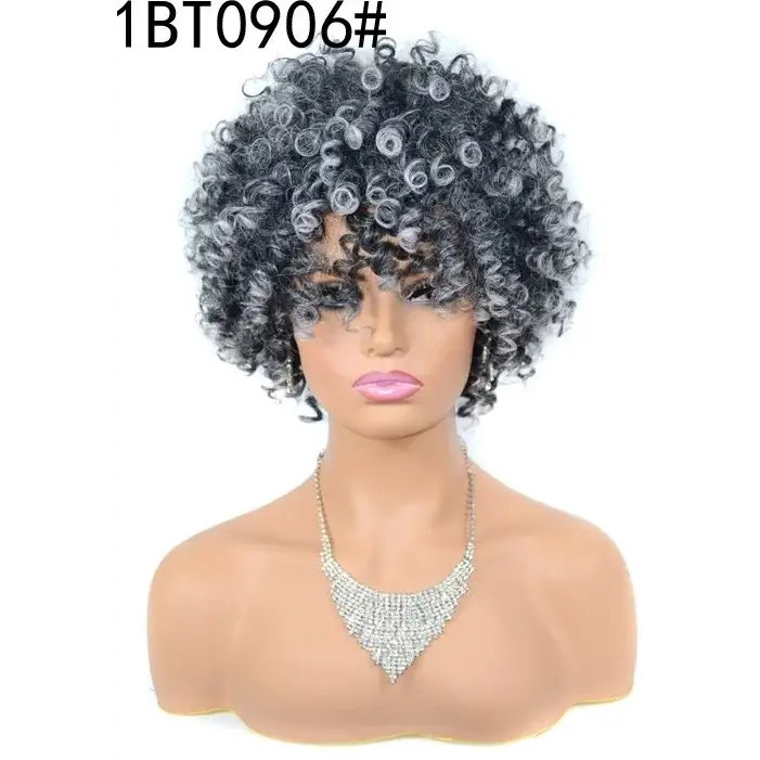 Trendy Short Curly Wigs to Elevate Your Look at QueenAfro.com - 1BT0906