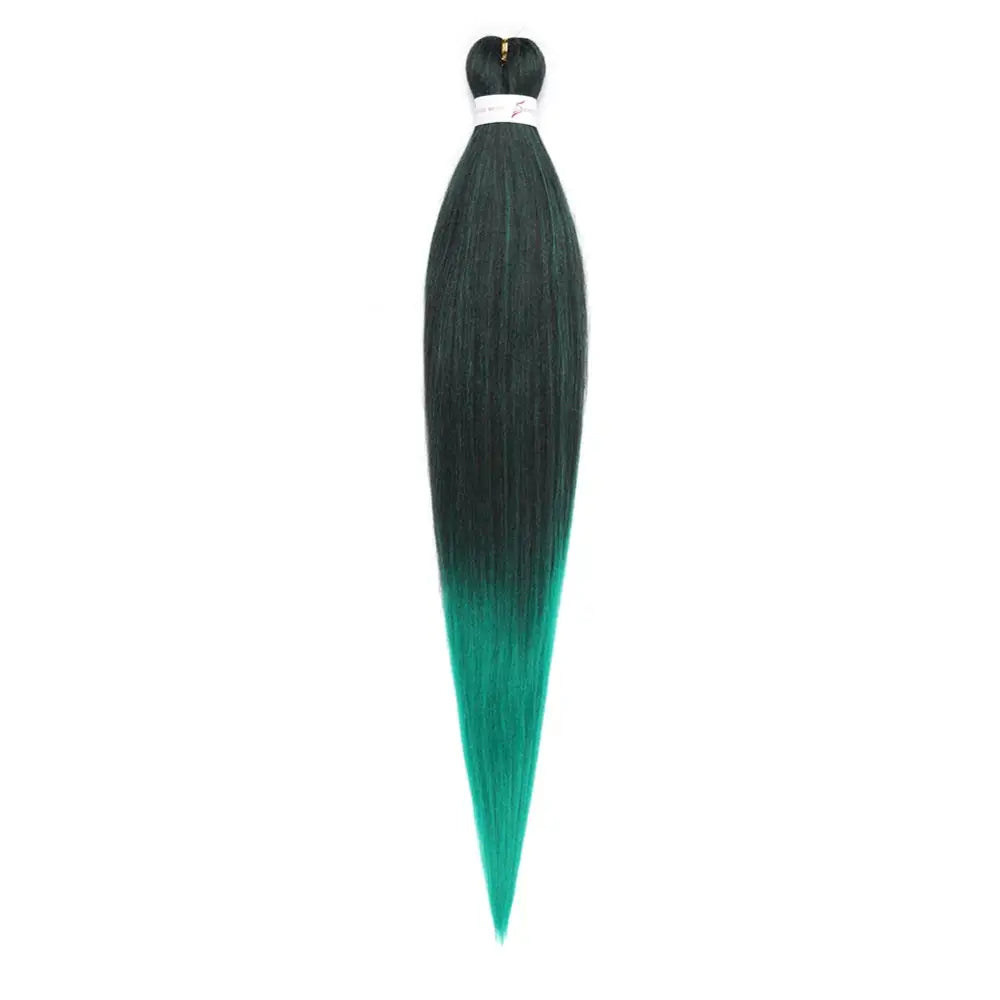 Trendy Wigs and Pre-Stretched Braiding Hair for Effortless Elegance - T1B-GREEN / 26inches