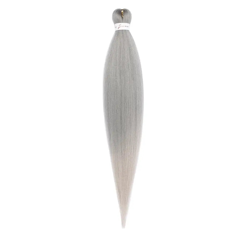 Trendy Wigs and Pre-Stretched Braiding Hair for Effortless Elegance - SILVER / 26inches