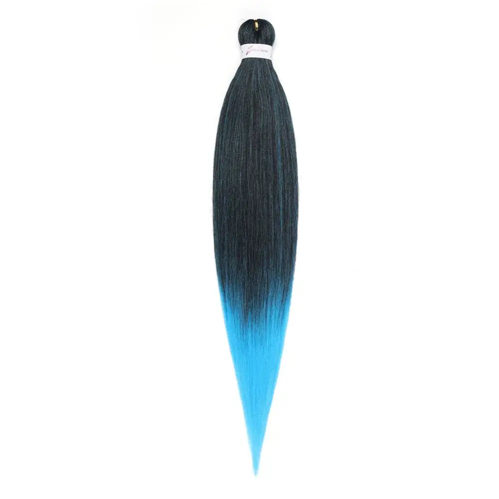 Trendy Wigs and Pre-Stretched Braiding Hair for Effortless Elegance - T1BL-BLUE / 26inches