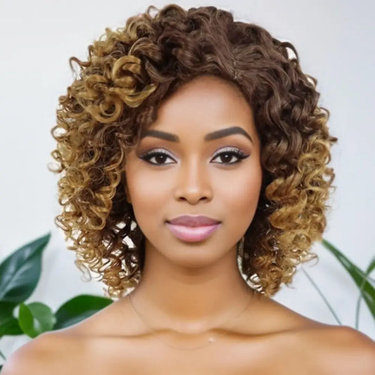 Trendy Wigs Collection: Stylish Water Wave Afro and Curly Options