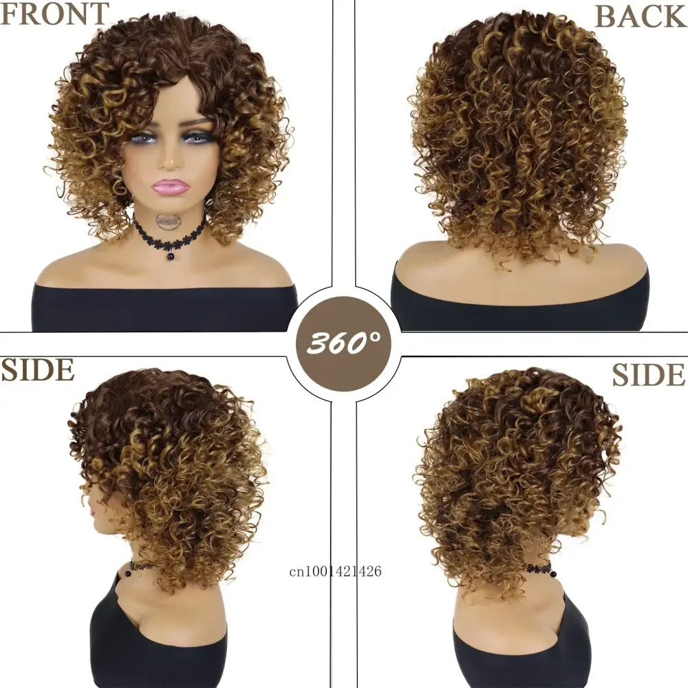 Trendy Wigs Collection: Stylish Water Wave Afro and Curly Options