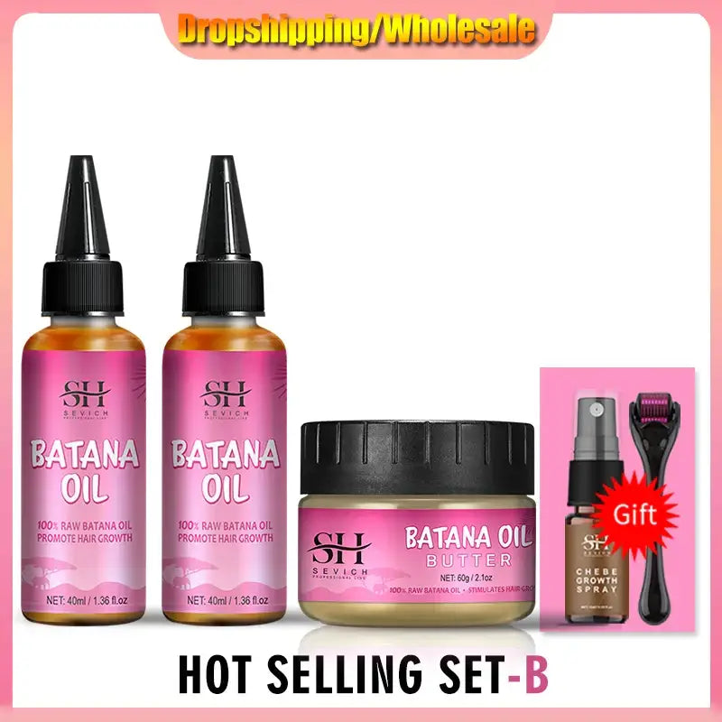 Ultimate Hair Care Solutions for Growth with Batana Oil Products - Hot selling set B