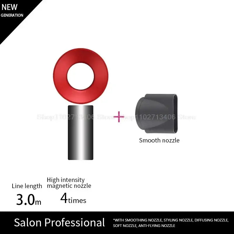 Unleash Beauty with Queen Afro Professional Hair Dryer and Care Products - Red 1 Parts 3.3m / AU