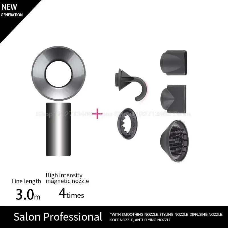 Unleash Beauty with Queen Afro Professional Hair Dryer and Care Products - Gray 5 Parts 3.3m / UK