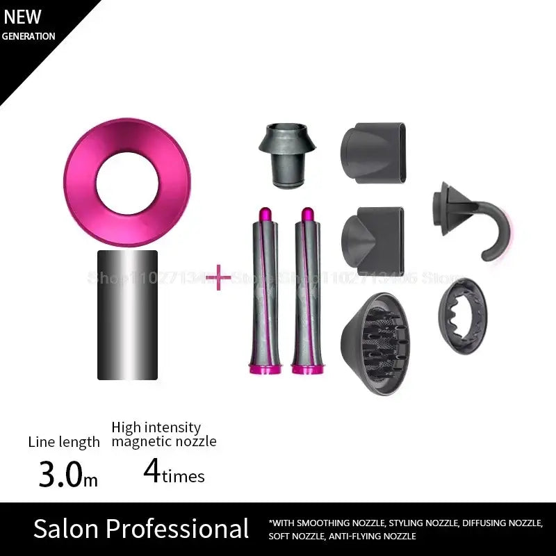 Unleash Beauty with Queen Afro Professional Hair Dryer and Care Products - Rose 7 Parts 3.3m / KR