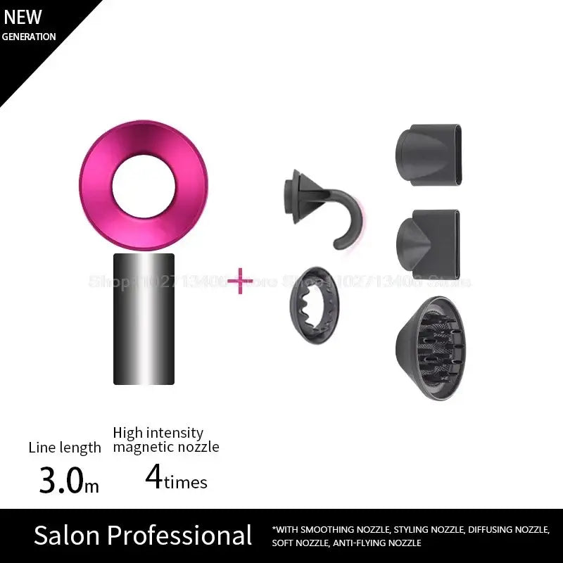 Unleash Beauty with Queen Afro Professional Hair Dryer and Care Products - Rose 5 Parts 3.3m / EU