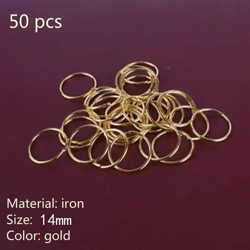 Unlock Your Natural Beauty with Silver Metal Hair Accessories and Care - 50pcs NO.55