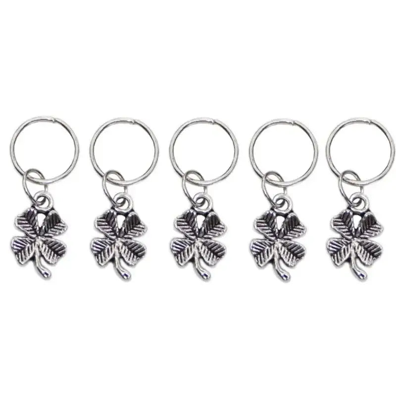 Unlock Your Natural Beauty with Silver Metal Hair Accessories and Care - 5pcs NO.46