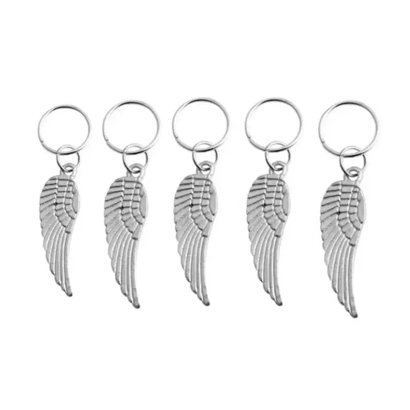 Unlock Your Natural Beauty with Silver Metal Hair Accessories and Care - 5pcs NO.33