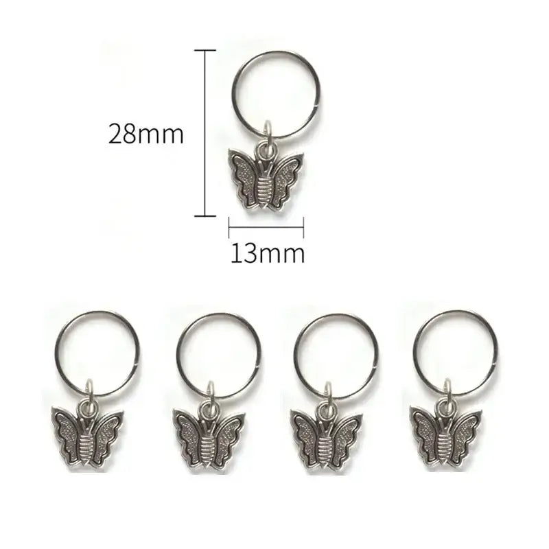 Unlock Your Natural Beauty with Silver Metal Hair Accessories and Care - 5pcs NO.41