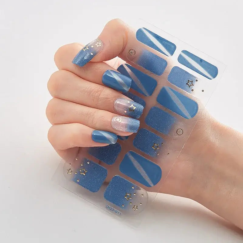 Vibrant Nail Wraps Set for Creative Self-Pampering and Expression - 11