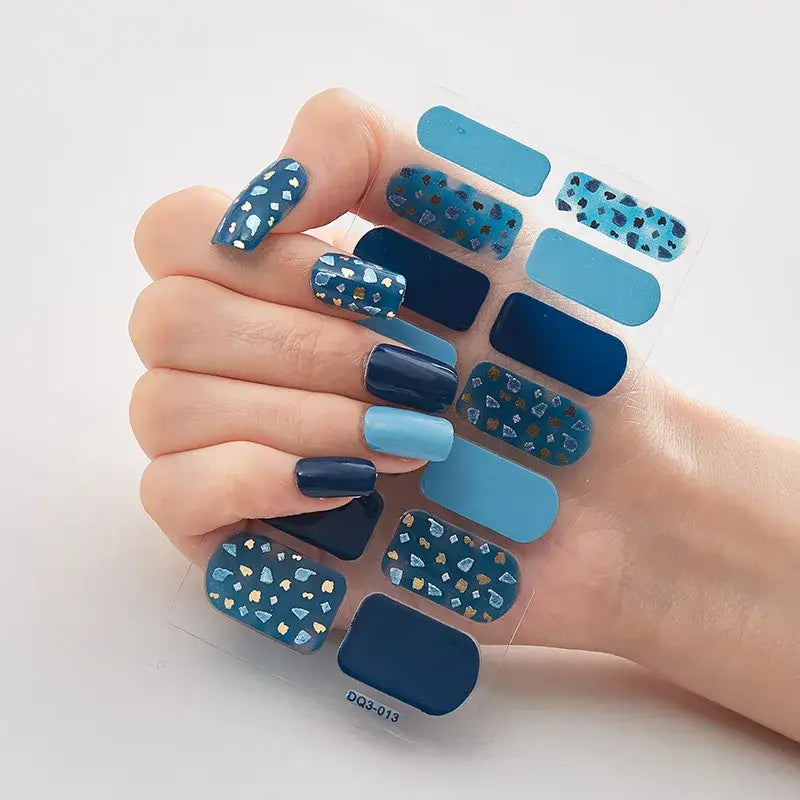 Vibrant Nail Wraps Set for Creative Self-Pampering and Expression - 13