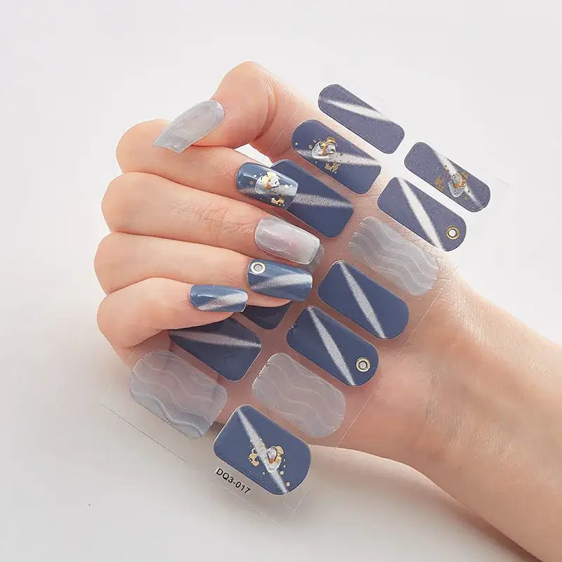 Vibrant Nail Wraps Set for Creative Self-Pampering and Expression - 17