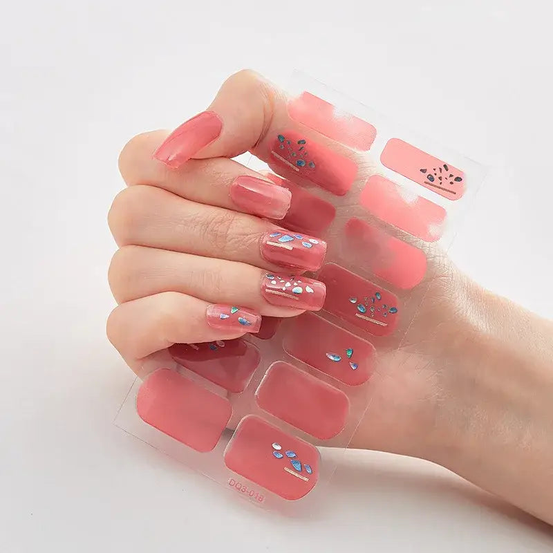 Vibrant Nail Wraps Set for Creative Self-Pampering and Expression - 18