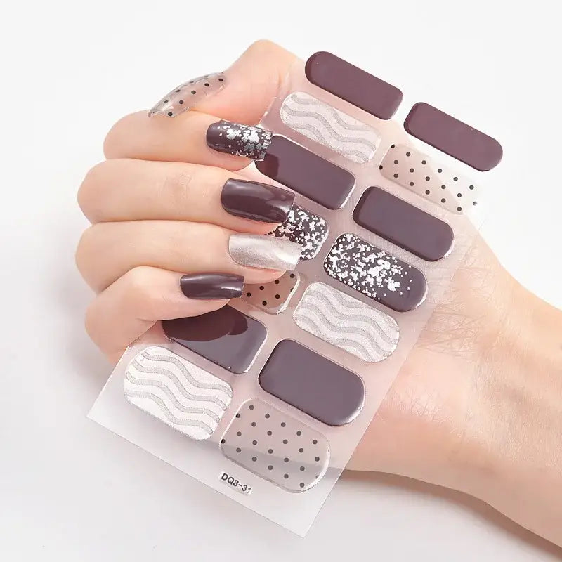 Vibrant Nail Wraps Set for Creative Self-Pampering and Expression - 21 1