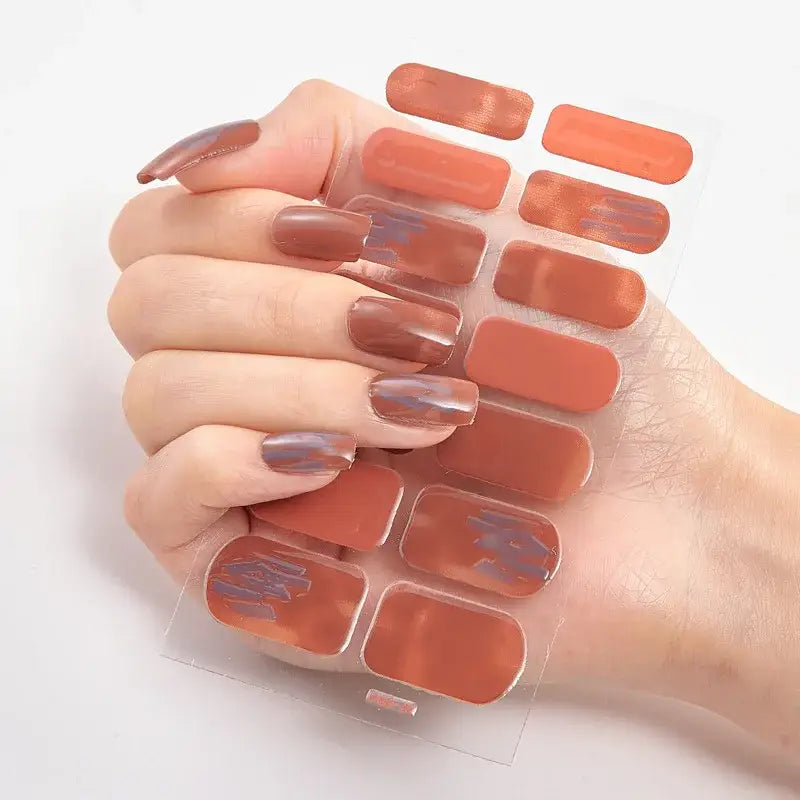 Vibrant Nail Wraps Set for Creative Self-Pampering and Expression - 22