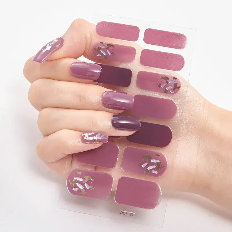 Vibrant Nail Wraps Set for Creative Self-Pampering and Expression - 27