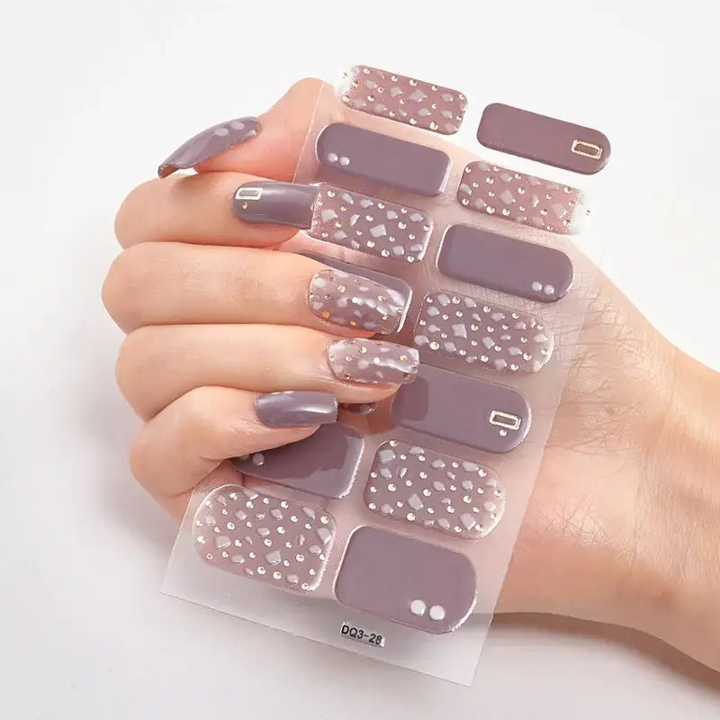 Vibrant Nail Wraps Set for Creative Self-Pampering and Expression - 28