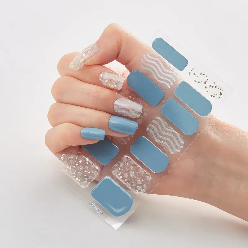 Vibrant Nail Wraps Set for Creative Self-Pampering and Expression - 3