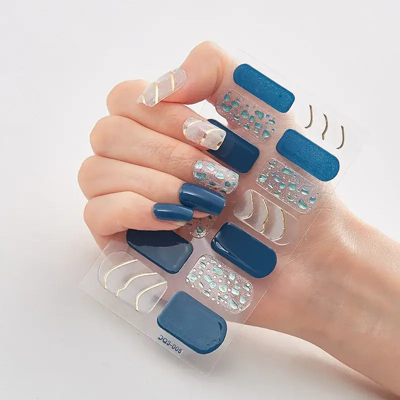 Vibrant Nail Wraps Set for Creative Self-Pampering and Expression - 5