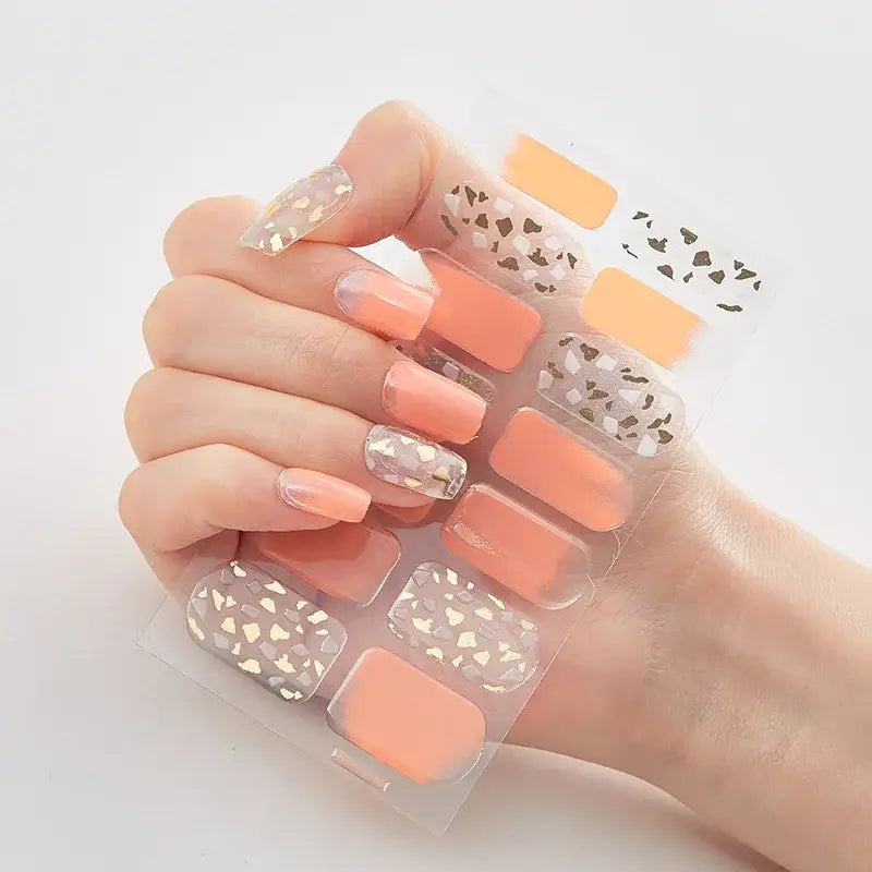 Vibrant Nail Wraps Set for Creative Self-Pampering and Expression - 6