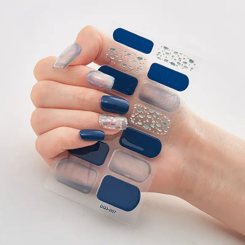 Vibrant Nail Wraps Set for Creative Self-Pampering and Expression - 7